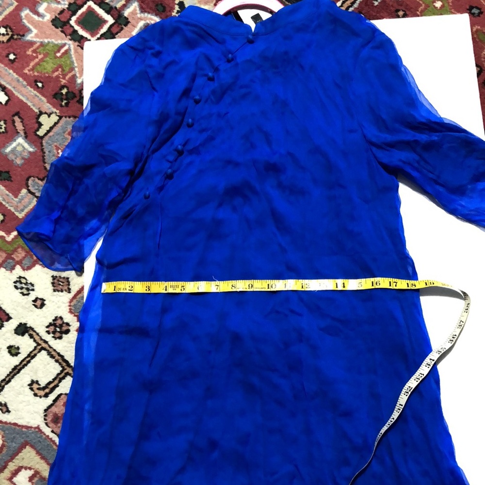 DDER Royal Blue Silk Dress - Picture 9 of 10